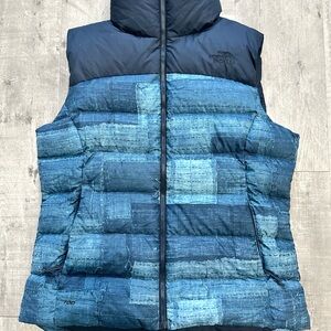 The North Face Blue Patchwork Vest